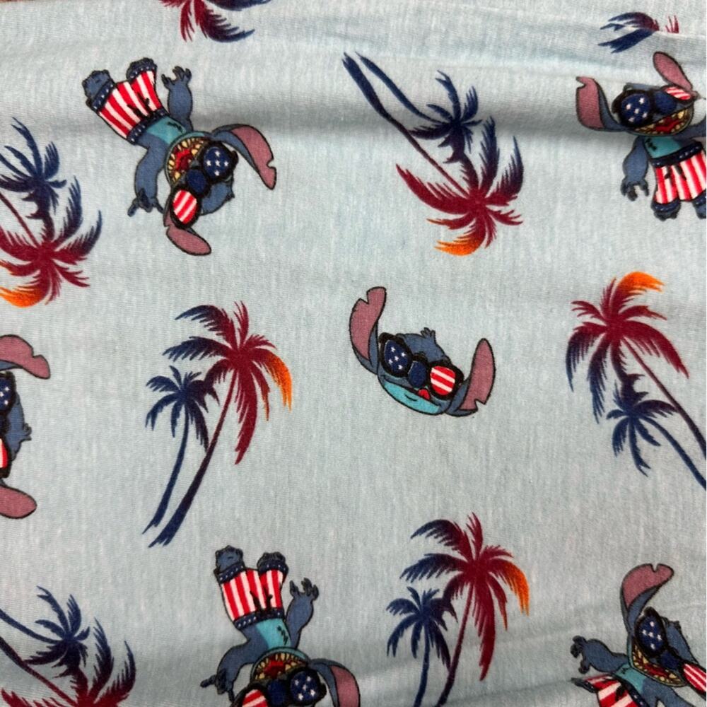 Disney LILO and Stitch Blue Pajamas Pants Size Medium - Picture 10 of 10
